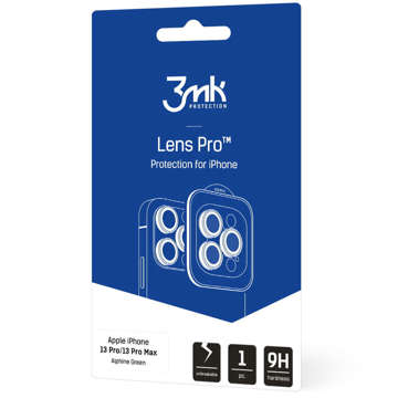 3mk Lens Protection Pro Ochranné sklo na šošovku telefónu pre Apple iPhone 13 Pro / 13 Pro Max Alphine Green