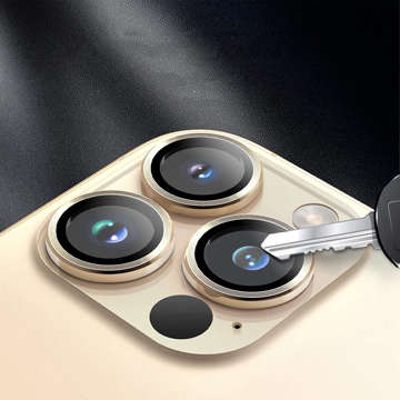 3mk Lens Protection Pro Phone Protector Lens Protector pre Apple iPhone 14 Pro / 14 Pro Max Gold