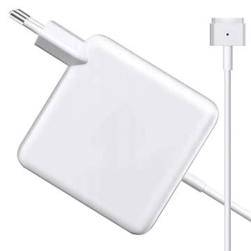 60W nabíjací adaptér pre Apple MacBook MagSafe 2 typ T biely notebook
