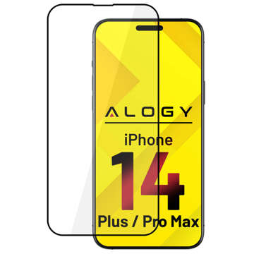 9H Alogy Full Glue tvrdené sklo pre puzdro vhodné pre Apple iPhone 14 Plus / 14 Pro Max