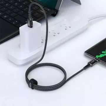 Acefast kábel USB typu C - USB typu C 1,2 m, 60 W (20 V / 3 A) čierny (C1-03 čierny)