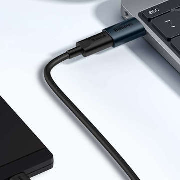 Adaptér Baseus Ingenuity OTG USB 3.1 na USB-C typu C Adaptér čierny