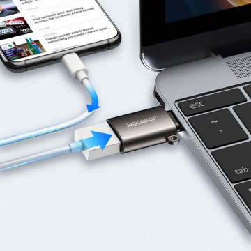 Adaptér Joyroom S-H151 OTG adaptér USB na USB-C typu C čierny