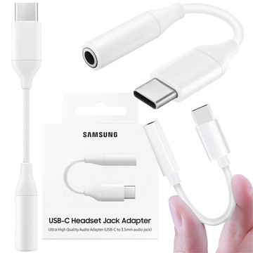 Adaptér Samsung EE-UC10JUWEGUS Audio adaptér Prepínač USB-C na JACK 3,5 mm originál biely