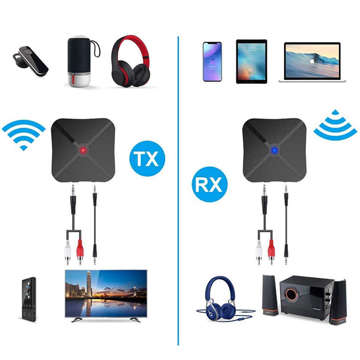 Adaptér na vysielač Bluetooth audio prijímač vysielač 2v1 KN319