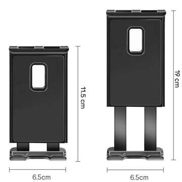 Alogy AirVent Držiak do auta na telefón, tablet 4-11" na mriežku ventilácie Čierny