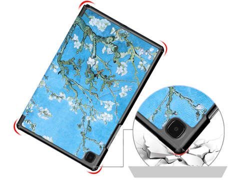 Alogy Book Cover Case for Galaxy Tab Tab A7 10.4 T500 / T505 Blooming Almond Foil Stylus Pen