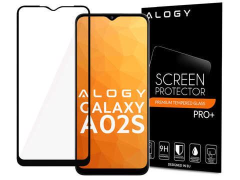 Alogy Full Glue ochranné sklo pre Samsung Galaxy A02s / A03s 164 mm čierne