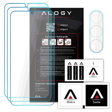 Alogy Glass Pack 3x tvrdené sklo na ochranu obrazovky 9h sklenené sklo pre Samsung Galaxy S23 Plus súprava skla