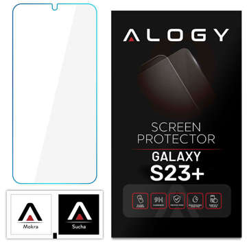 Alogy Glass Pack 3x tvrdené sklo na ochranu obrazovky 9h sklenené sklo pre Samsung Galaxy S23 Plus súprava skla