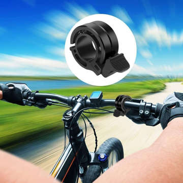 Alogy Metal Bell zvonček na bicykel z hliníkovej zliatiny na riadidlá bicykla univerzálny dvojradový Black