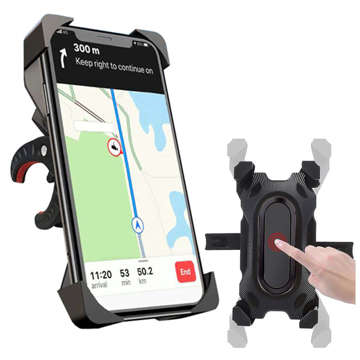 Alogy One Touch Bike Holder na 4,7-7" telefón na riadidlá pre bicykel motocyklový skúter