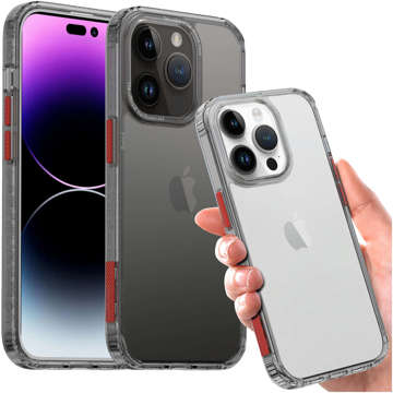 Alogy Protective Case Ochranný kryt pre Apple iPhone 14 Pro Max Black a číre sklo