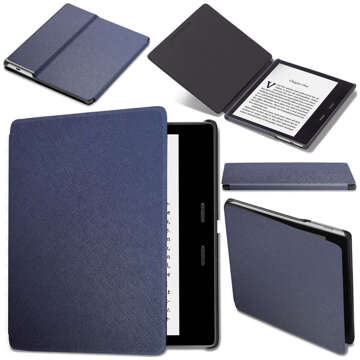 Alogy Slim Leather Smart Case pre Kindle Oasis 2/3 námornícka modrá