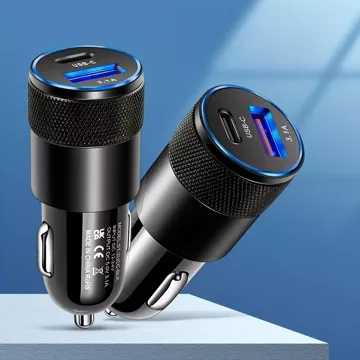 Alogy autonabíjačka do auta USB-C Typ C USB 3.1A čierna