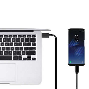 Alogy kábel rýchly USB-A na USB-C kábel typu C 5A 1m čierny