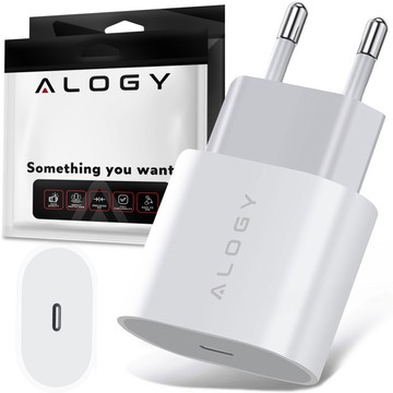 Alogy rýchla USB-C typ C PD 20W biela nástenná nabíjačka