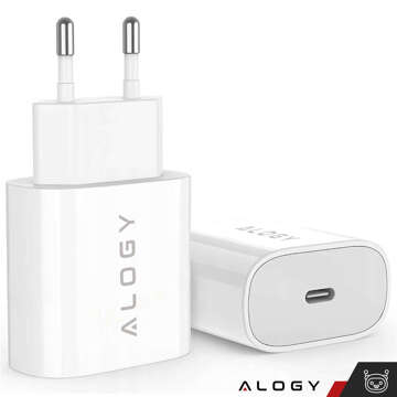 Alogy rýchla USB-C typ C PD 20W biela nástenná nabíjačka