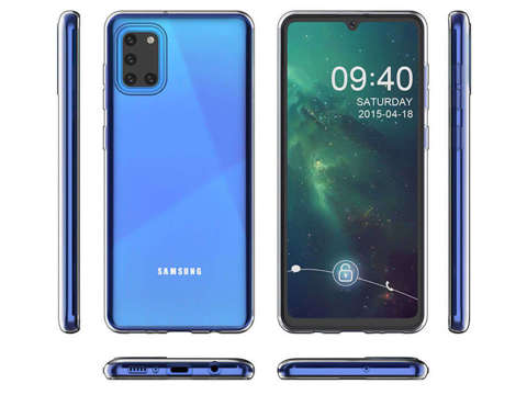 Alogy silikónové puzdro kryt puzdro pre Samsung Galaxy A31 transparentné