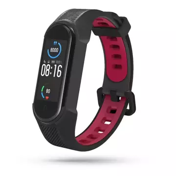 Armor xiaomi mi smart band 5/6/6 nfc black/red