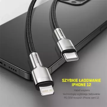 BASEUS Kábel Kábel USB-C - Lightning PD 20W 0,25m