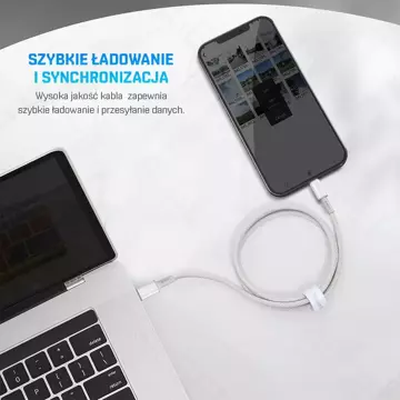 BASEUS Kábel USB-C do Lightning PD 20W 1m Niebieski