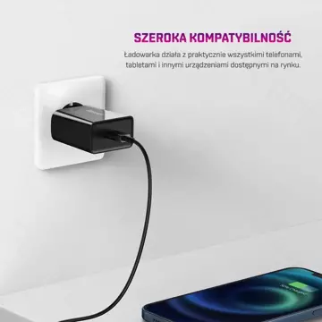 BASEUS Mini USB-C PD nabíjačka 20W čierna