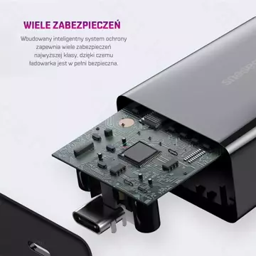 BASEUS Mini USB-C PD nabíjačka 20W čierna