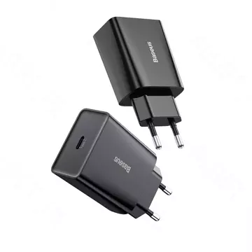 BASEUS Mini USB-C PD nabíjačka 20W čierna