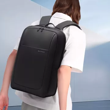 Bange Waterproof Backpack Taška na notebook 15,6" Mestské cestovanie 46x30x16 cm Do práce Školské Lietadlo Pánske Dámske Čierna