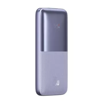 Baseus Bipow Pro Power Bank 10000mAh, 2xUSB, USB-C, 20W (fialová)