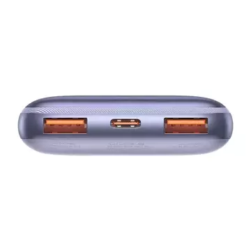 Baseus Bipow Pro Power Bank 10000mAh, 2xUSB, USB-C, 20W (fialová)