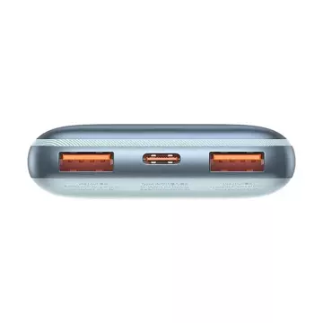 Baseus Bipow Pro Power Bank 10000mAh, 2xUSB, USB-C, 22,5W (modrá)