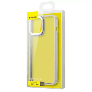 Baseus Crystal Phone Case Armored Case pre iPhone 13 Pro so sivým gélovým rámom (ARJT000413)