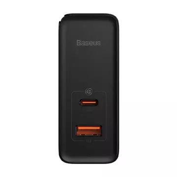 Baseus GaN5 Pro nástenná nabíjačka, USB-C USB, 100W kábel (čierny)