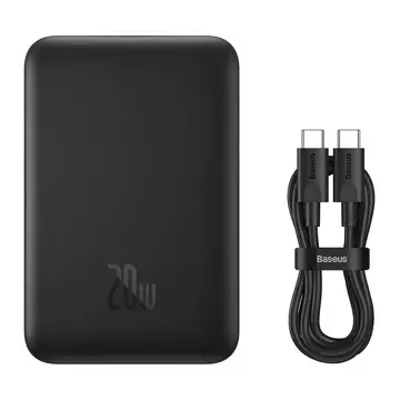 Baseus Magnetic Mini Powerbank 10000mAh 20W (čierna)