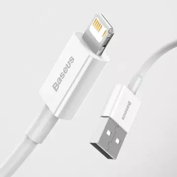 Baseus Superior USB - Lightning 2,4A 2 m kábel Biely (CALYS-C02)