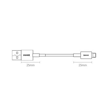 Baseus Superior USB - Lightning 2,4A 2 m kábel Biely (CALYS-C02)