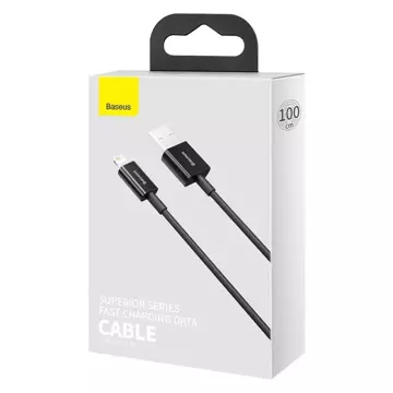 Baseus Superior USB kábel - Lightning 2,4 A 1 m čierny (CALYS-A01)