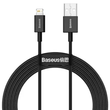 Baseus Superior USB kábel - Lightning 2,4 A 2 m čierny (CALYS-C01)