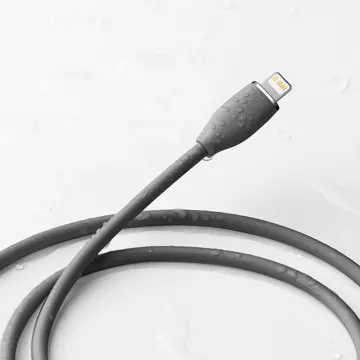 Baseus kábel, kábel USB Type C - Lightning 20W dĺžka 2 m Jelly Liquid Silica Gel - čierny