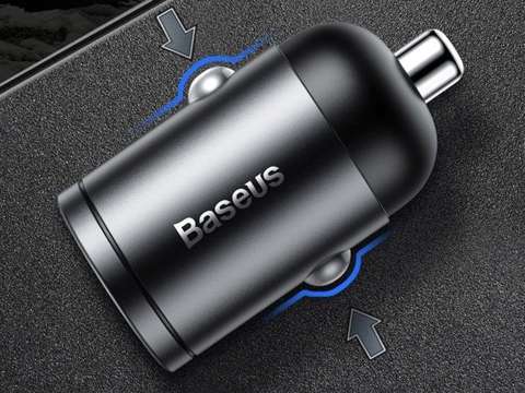 Baseus mini QC 3.0 5A 30W autonabíjačka čierna