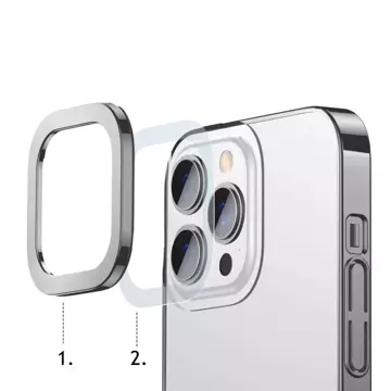 Baseus trblietavé puzdro transparentný kryt na iphone 13 pro strieborný (armc000412)
