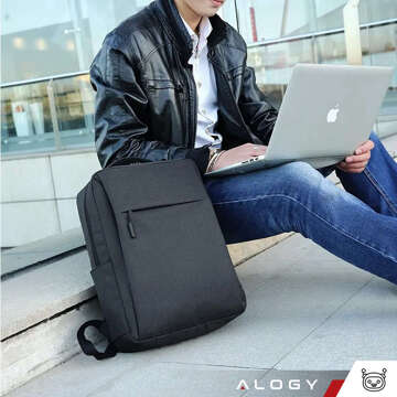 Batoh taška na notebook 15,6" veľká vodeodolná s USB portom Unisex 41x29x12cm do lietadla Alogy Backpack Black