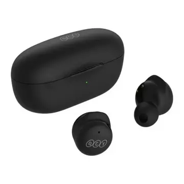 Bezdrôtové Bluetooth 5.1 TWS slúchadlá QCY Buds T17 Signle Point puzdro čierne