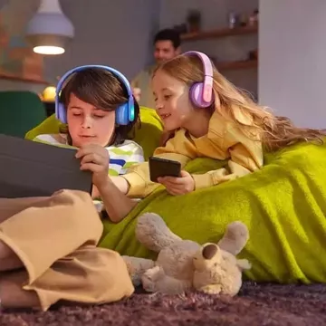 Bezdrôtové slúchadlá do uší Philips Bluetooth pre deti, ružové Tak4206pk