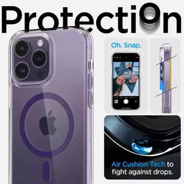 Bezpečné puzdro Apple iPhone 14 Pro Max Deep Purple Spice Ultra Hybrid Mag