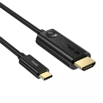 "Choetech CH0019 kábel USB-C na HDMI, 1,8 m (čierny)"