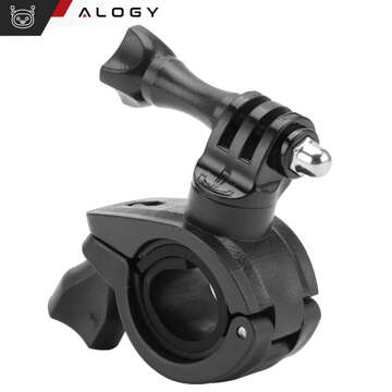 Držiak na bicykel pre GoPro Hero 12 11 10 9 8 7 DJI Action SJ7 SJ6 Kamera na riadidlá Motocykel Bicykel Alogy Swivel Black