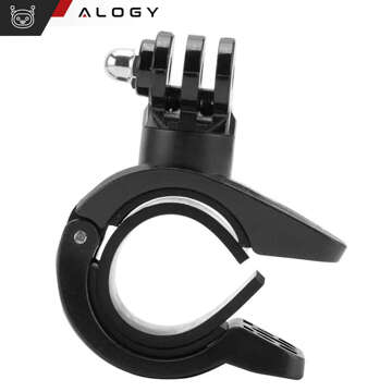 Držiak na bicykel pre GoPro Hero 12 11 10 9 8 7 DJI Action SJ7 SJ6 Kamera na riadidlá Motocykel Bicykel Alogy Swivel Black